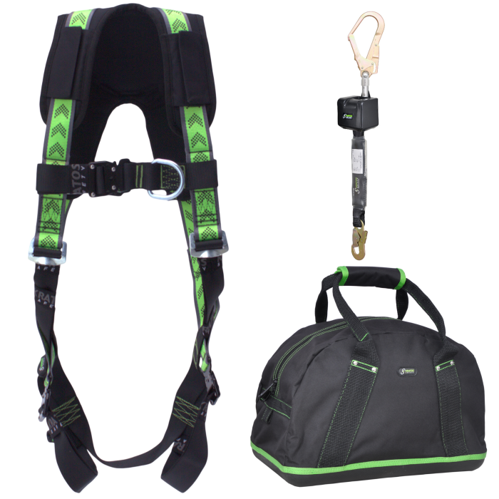 Kratos Valbeveiliging Harnas - Complete Set - Standaard Plus - Valstopblok 2.50 meter | S-L