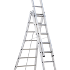 Altrex Kibo 3-delige Uitgebogen Reformladder - 3x8 Sporten