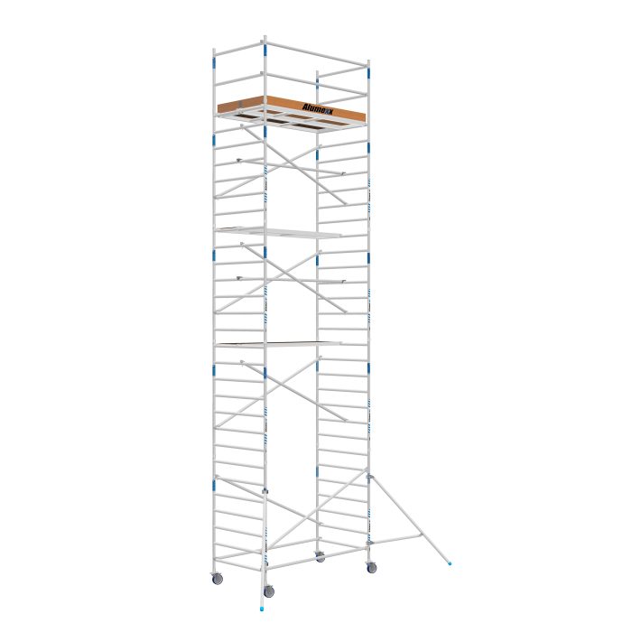 Rolsteiger Alumexx Basic Schoren - L250xB135cm - 10.20m werkhoogte - Carbon-Deck platformen