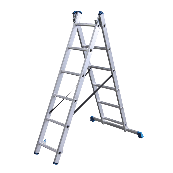 Alumexx 2-delige Reformladder - 2x6 Sporten