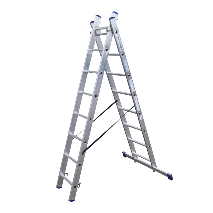 Alumexx 2-delige Reformladder - 2x8 Sporten