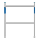 ASC EURO Leuningframe - 2-sports - 90cm Breed