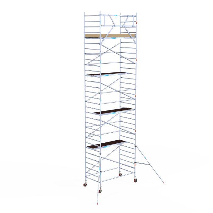 Euroscaffold Rolsteiger Basic Schoren - L250xB135 - 10.20m werkhoogte - Houten platformen