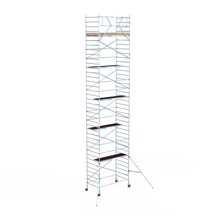 Euroscaffold Rolsteiger Basic Schoren - L250xB135 - 12.20m werkhoogte - Houten platformen