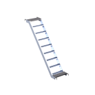 Euroscaffold Aluminium Steigertrap - L190xB60cm - (t.b.v. trappentoren)