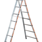 Tubesca 2-delige Uitgebogen reformladder - 2x8 Sporten