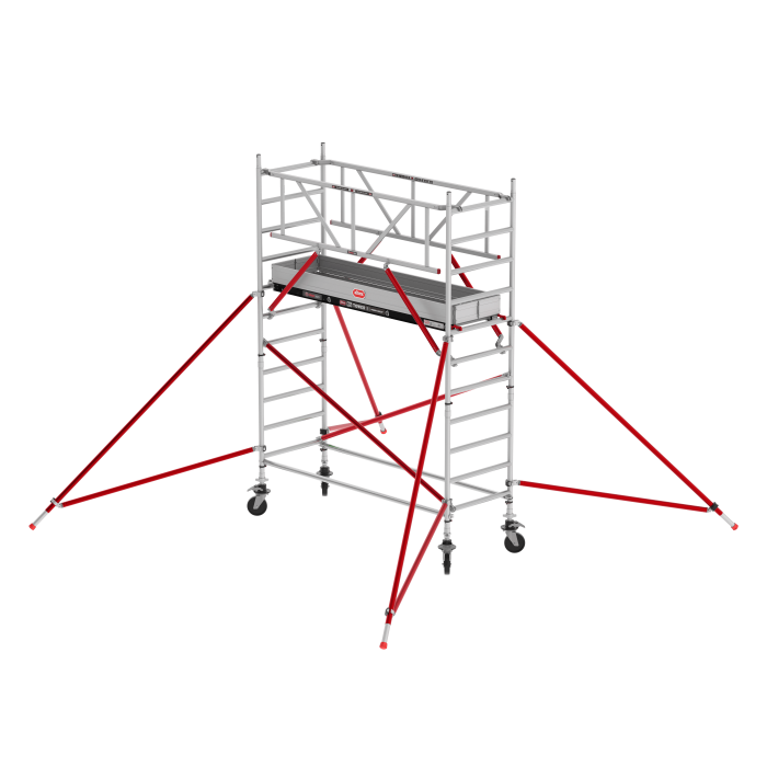 Altrex Rolsteiger RS TOWER 51 PLUS SafeQuick - L250xB90 - 4.20m werkhoogte - Houten platform