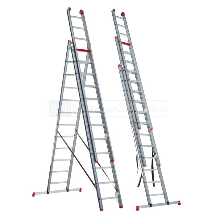 Altrex Atlantis 3-delige Rechte Reformladder - 3x12 Sporten