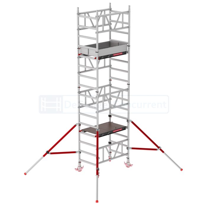 Eenpersoonssteiger Altrex MiTOWER - L120xB75cm - 5.20m werkhoogte - Fiber-Deck® platformen