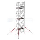 Eenpersoonssteiger Altrex MiTOWER PLUS - L165xB75cm - 7.20m werkhoogte - Houten platformen