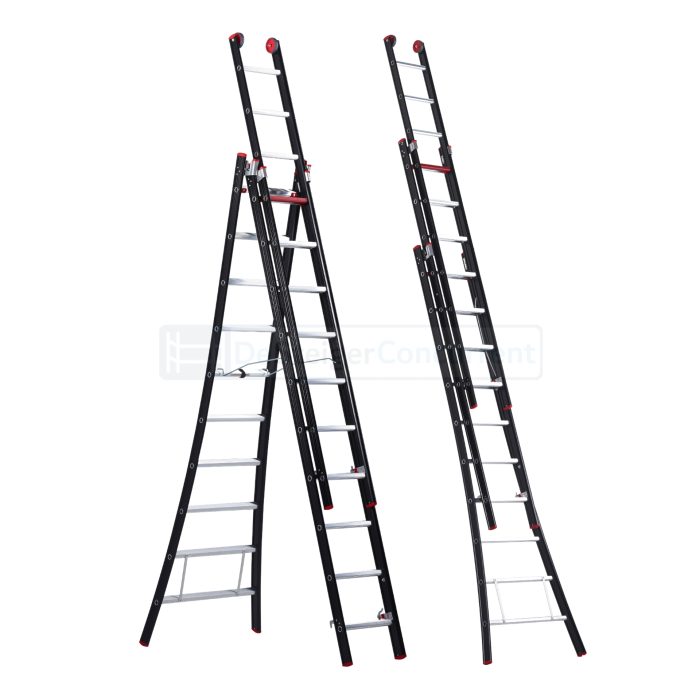 Altrex Nevada 3-delige Uitgebogen Reformladder - 3x10 Sporten