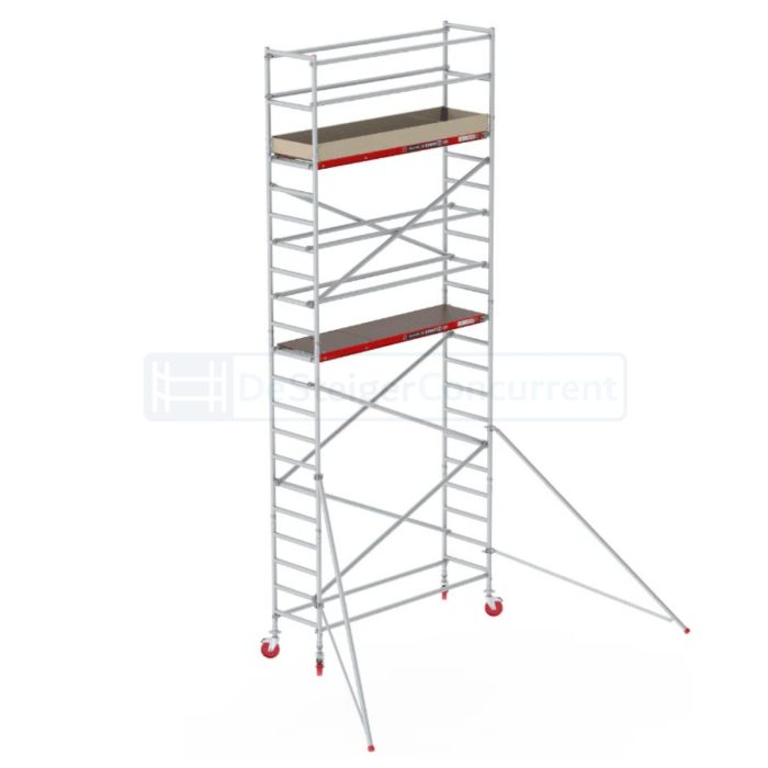 Rolsteiger Altrex RS TOWER 41 Basic - L250xB75cm - 7.20m werkhoogte - Houten platformen