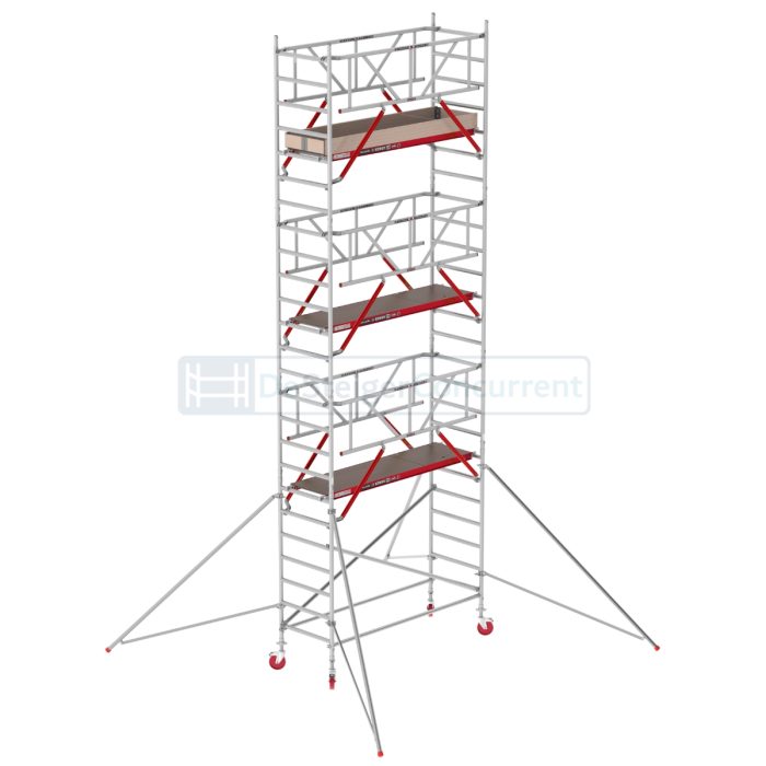 Altrex Rolsteiger RS TOWER 41 PLUS Safe-Quick® - L190xB90cm - 8.20m werkhoogte- Vrijstaand gebruik - Houten platformen