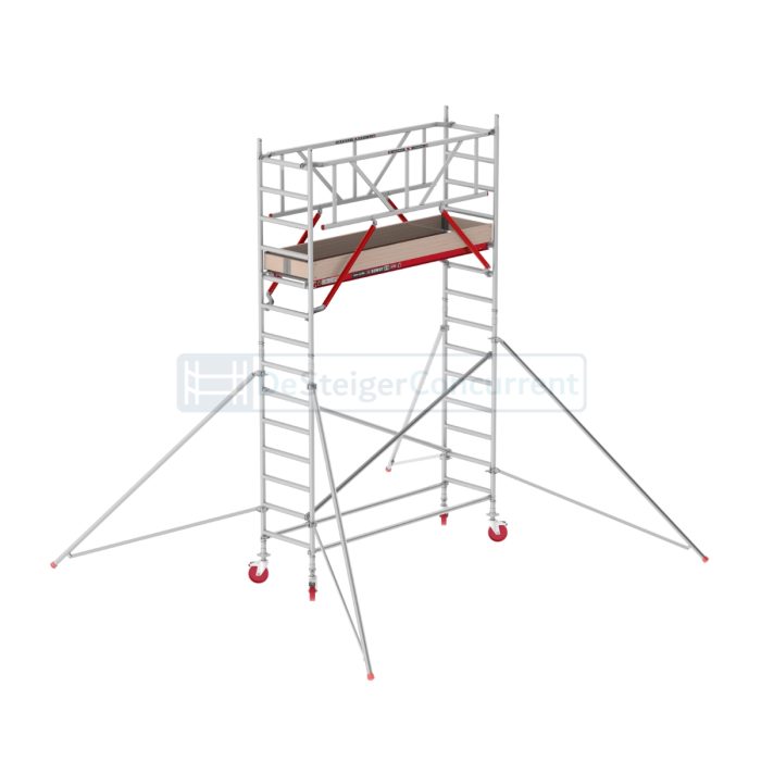 Altrex Rolsteiger RS TOWER 41 Safe-Quick® - L190xB75cm - 5.20m werkhoogte- Vrijstaand gebruik - Houten platformen