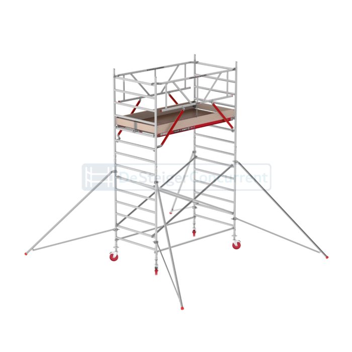 Altrex Rolsteiger RS TOWER 42 Safe-Quick® - L190xB135cm - 5.20m werkhoogte - Vrijstaand gebruik - Houten platformen