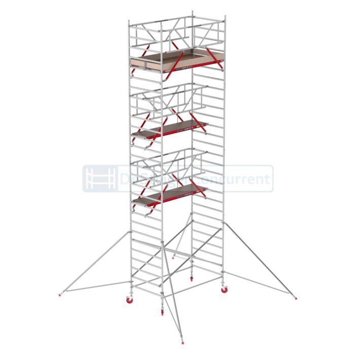 Altrex Rolsteiger RS TOWER 42 Safe-Quick® - L190xB135cm - 9.20m werkhoogte - Vrijstaand gebruik - Houten platformen