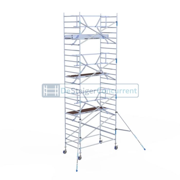 Alumexx Rolsteiger AGS-Pro - L250xB135cm - 8.20m werkhoogte - Gebruik tegen de gevel - Carbon-Deck® platformen