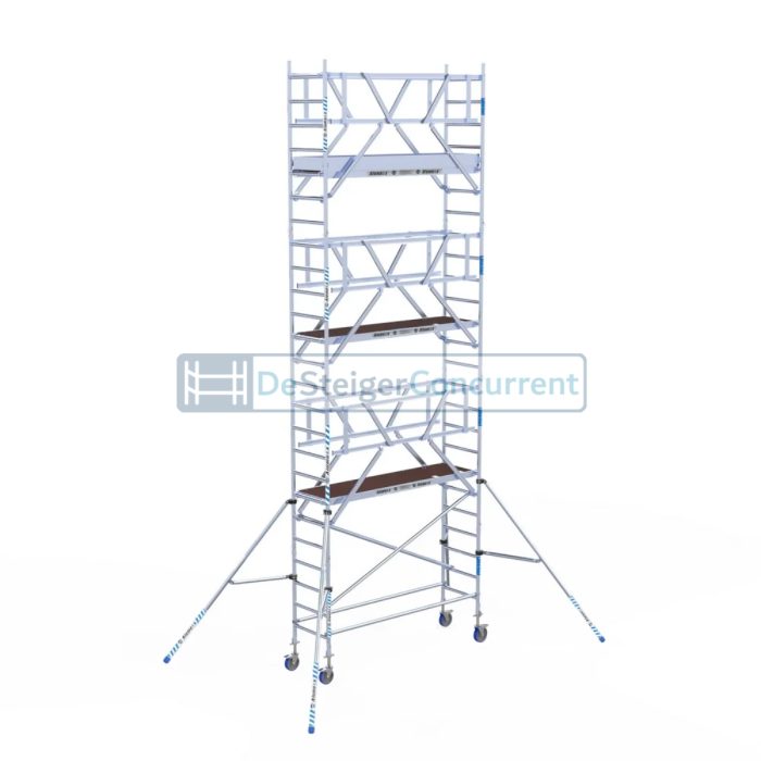 Alumexx Rolsteiger AGS-Pro - L250xB75cm - 8.20m werkhoogte - Vrijstaand gebruik - Carbon-Deck® platformen