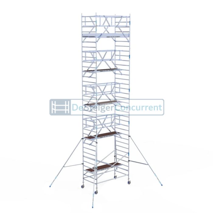 Alumexx Rolsteiger AGS-Pro - L250xB135cm - 11.20m werkhoogte - Vrijstaand gebruik - Carbon-Deck® platformen