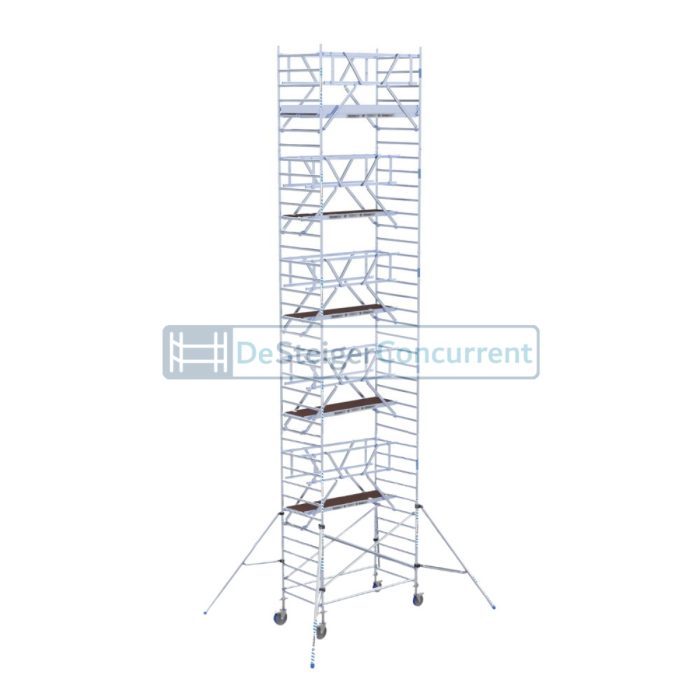 Alumexx Rolsteiger AGS-Pro - L250xB135cm - 12.20m werkhoogte - Vrijstaand gebruik - Carbon-Deck® platformen