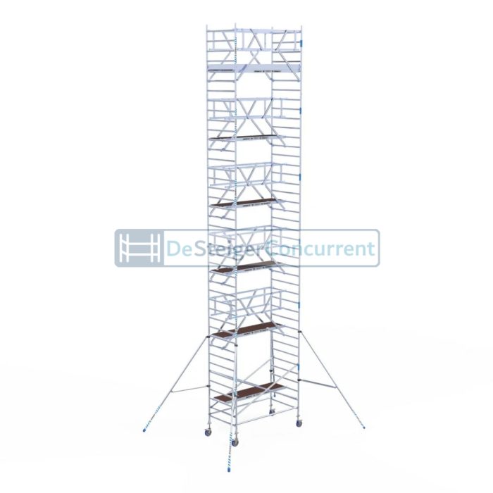 Alumexx Rolsteiger AGS-Pro - L250xB135cm - 13.20m werkhoogte - Vrijstaand gebruik - Carbon-Deck® platformen