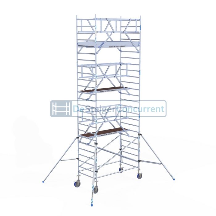 Alumexx Rolsteiger AGS-Pro - L250xB135cm - 8.20m werkhoogte - Vrijstaand gebruik - Carbon-Deck® platformen