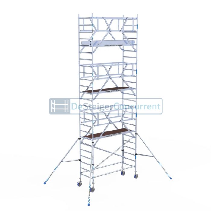 Alumexx Rolsteiger AGS-Pro - L250xB90cm - 8.20m werkhoogte - Vrijstaand gebruik - Carbon-Deck® platformen