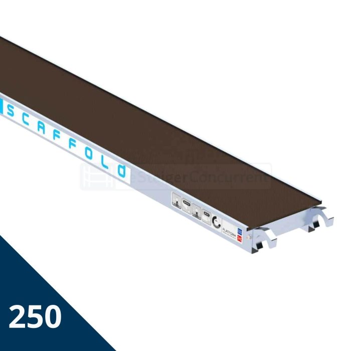 Euroscaffold Houten Steigerplatform Zonder Luik (SMAL) - 250x30 centimeter