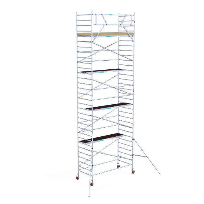 Euroscaffold Rolsteiger Basic Schoren - L305xB135 - 10.20m werkhoogte - Houten platformen