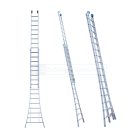 Eurostairs 2-delige Uitgebogen Opsteekladder - 2x16 sporten