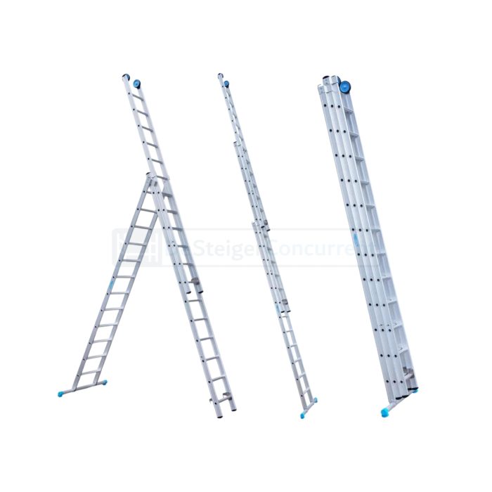 Eurostairs 3-delige Rechte Reformladder - 3x12 Sporten