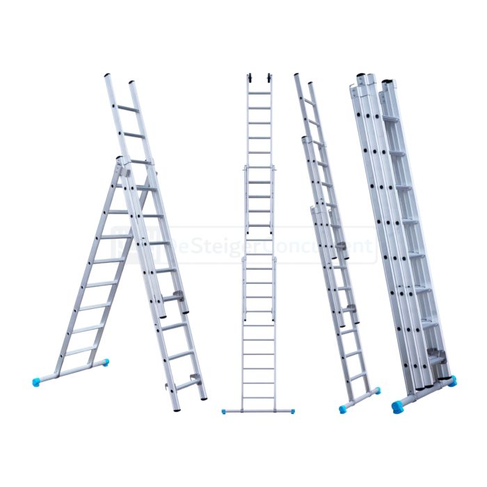 Eurostairs 3-delige Rechte Reformladder - 3x8 Sporten