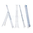 Eurostairs 3-delige Uitgebogen Reformladder - 3x12 Sporten