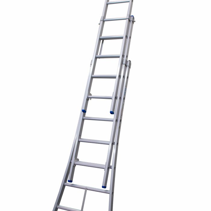 Solide 3-delige Uitgebogen Reformladder - 3x7 Sporten