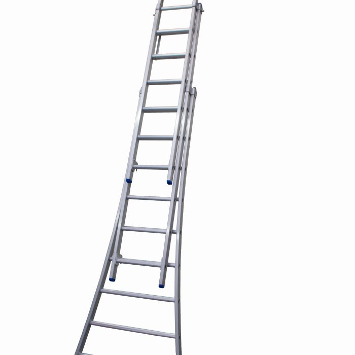 Solide 3-delige Uitgebogen Reformladder - 3x9 Sporten
