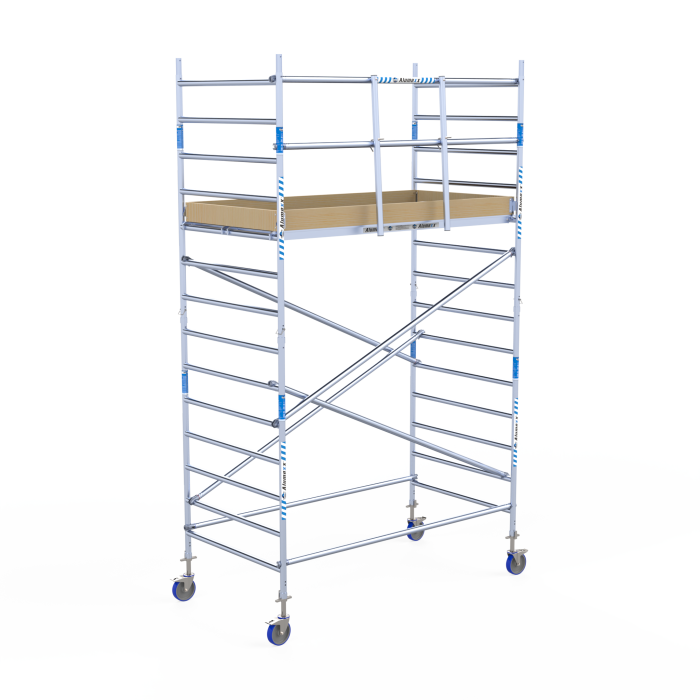 Rolsteiger Alumexx Light Schoren - L250xB135cm - 5.20m werkhoogte - Houten platformen