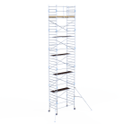 Rolsteiger Alumexx Light Schoren - L250xB135cm - 12.20m werkhoogte - Houten platformen