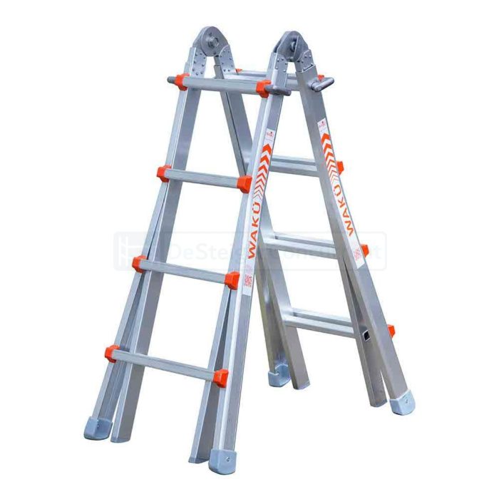 WAKU Multifunctionele Vouwladder - 4x4 Sporten